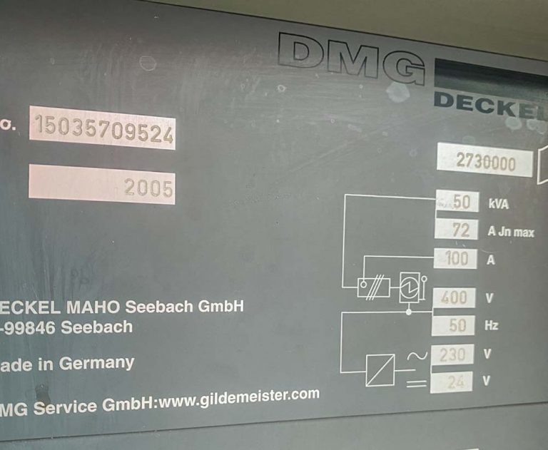 DECKEL MAHO DMU70 eVo 12