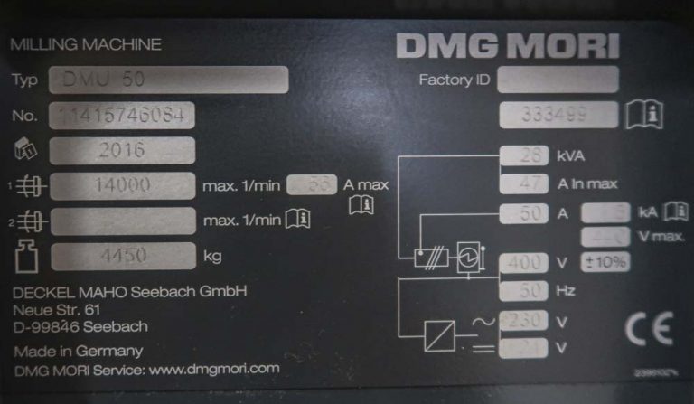 DMG MORI DMU50 15