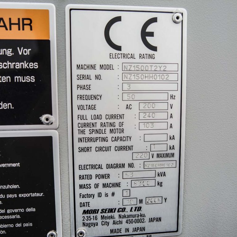MORI SEIKI NZ1500 T2Y2 10